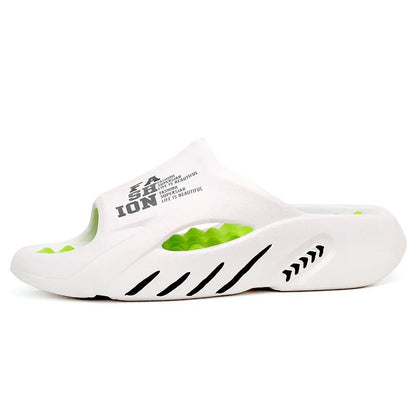 Soft Sole Mens Massage Slippers Summer Indoor Outdoor Slides Beach Sandals FlipFlops Comfortable Ca 7