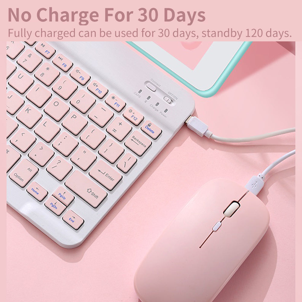 Slim Mini Wireless Bluetooth Keyboard  Mouse For IPad Xiaomi Samsung Huawei Compatible With Android 3
