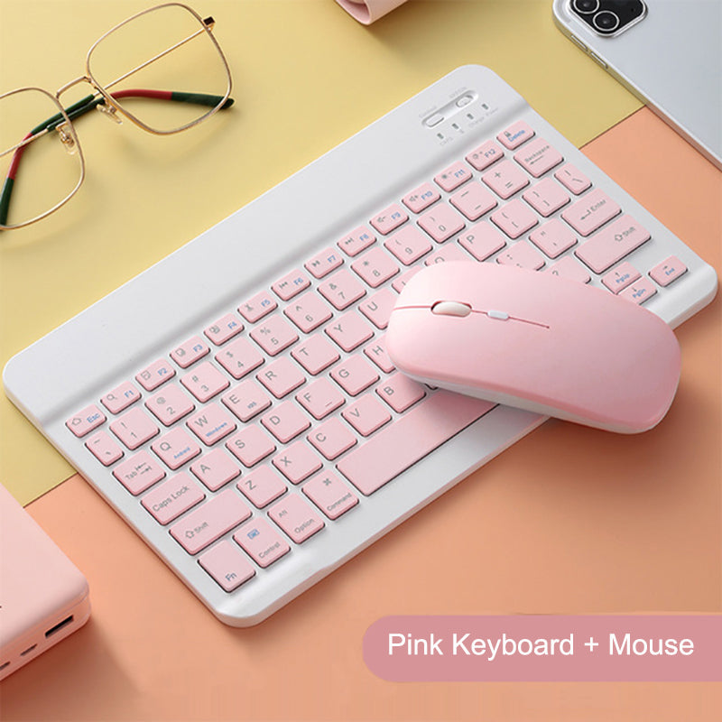 Slim Mini Wireless Bluetooth Keyboard  Mouse For IPad Xiaomi Samsung Huawei Compatible With Android 5