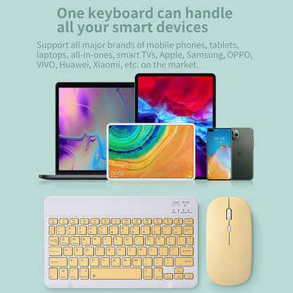 Slim Mini Wireless Bluetooth Keyboard  Mouse For IPad Xiaomi Samsung Huawei Compatible With Android 1