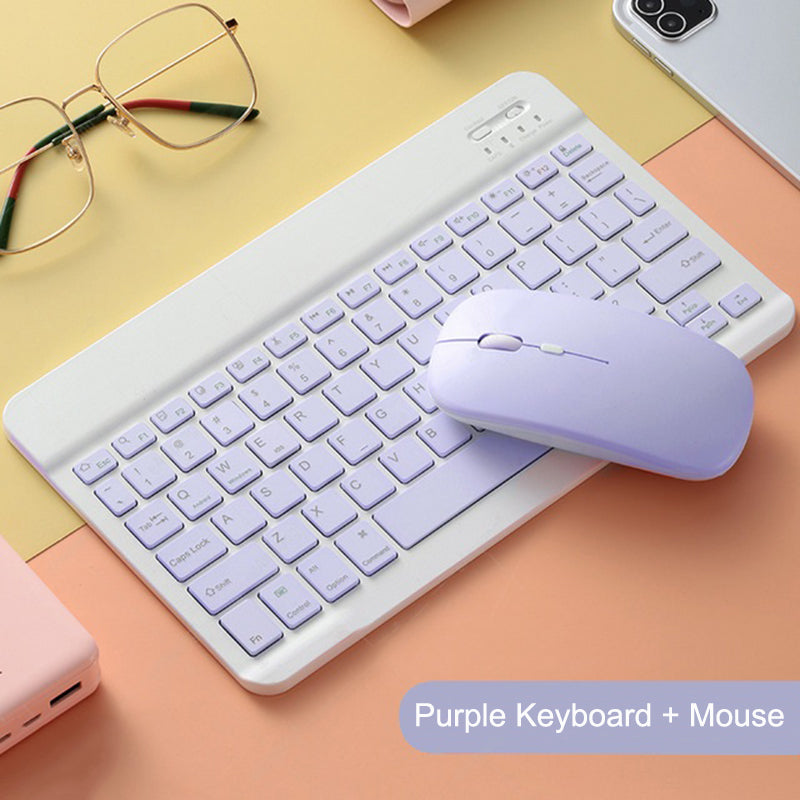 Slim Mini Wireless Bluetooth Keyboard  Mouse For IPad Xiaomi Samsung Huawei Compatible With Android 6