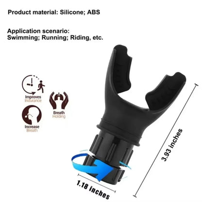 Portable Breathing Exercise Device for Lungs Adjustable Resistance Fitness Trainer for Endurance