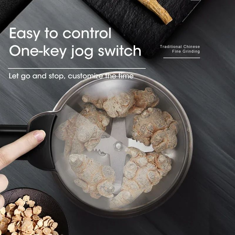 Home Electric Coffee  Spice Grinder Multifunctional Stainless Steel Machine For Beans Cereals Nuts  4