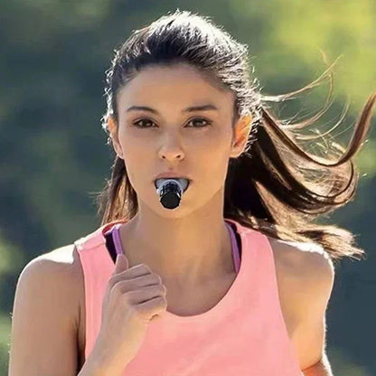 Portable Breathing Exercise Device for Lungs, Adjustable Resistance Fitness Trainer for Endurance & Respiratory Health