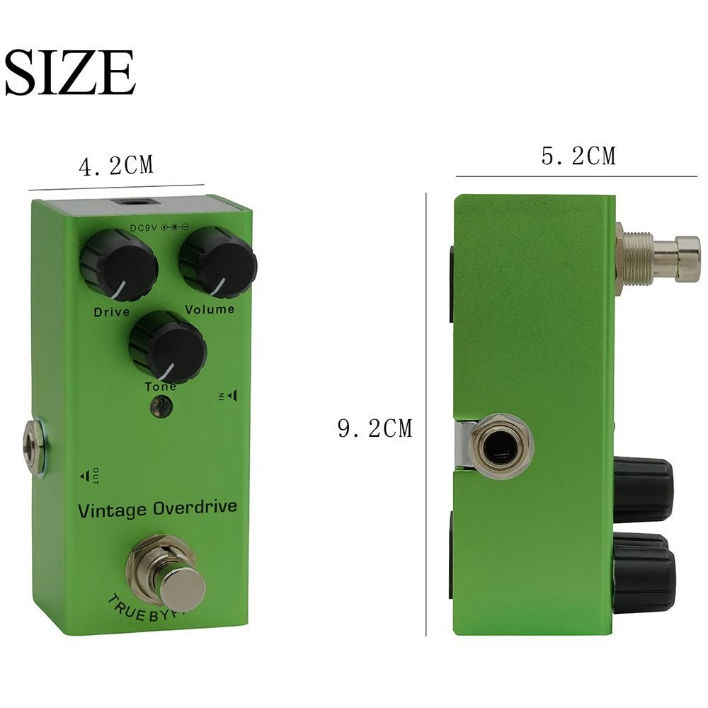 MultiEffect Electric Guitar Pedal Classic Overdrive Crunch Distortion Vintage Chorus  Delay 5