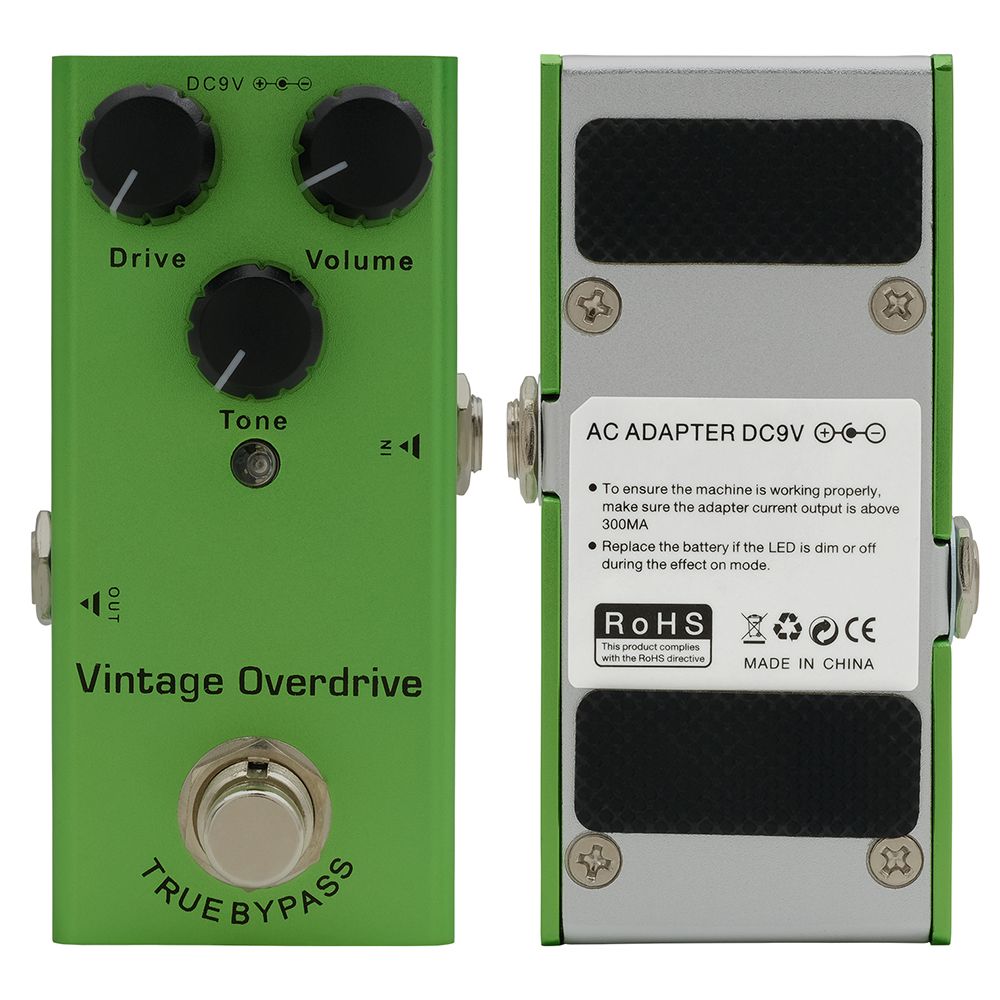 MultiEffect Electric Guitar Pedal Classic Overdrive Crunch Distortion Vintage Chorus  Delay 6