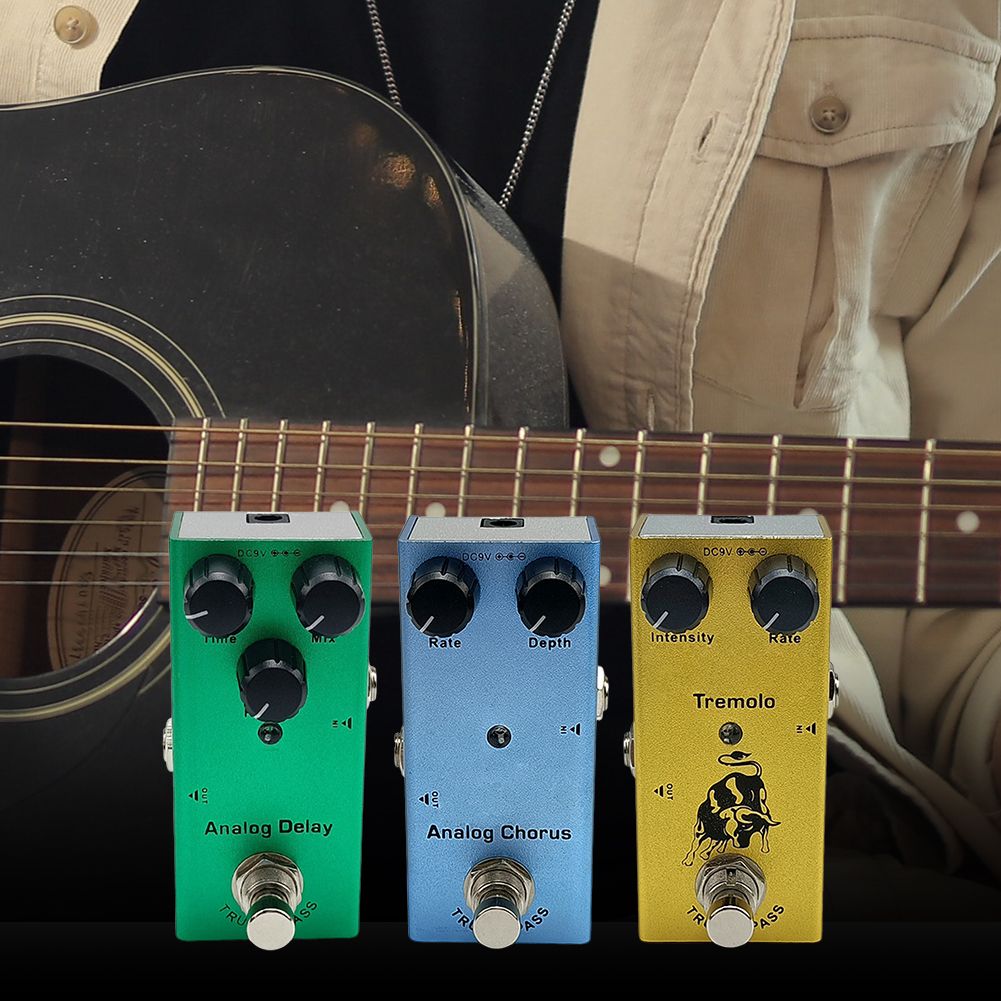 MultiEffect Electric Guitar Pedal Classic Overdrive Crunch Distortion Vintage Chorus  Delay 3