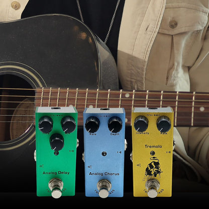 MultiEffect Electric Guitar Pedal Classic Overdrive Crunch Distortion Vintage Chorus  Delay 3
