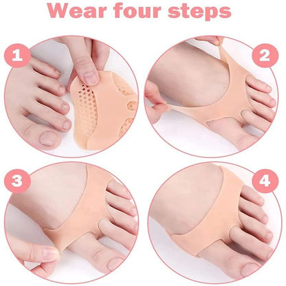 Silicone Heel Protectors  Metatarsal Pads Forefoot Gel Heel Pad For Plantar Fasciitis Relief Bliste 4