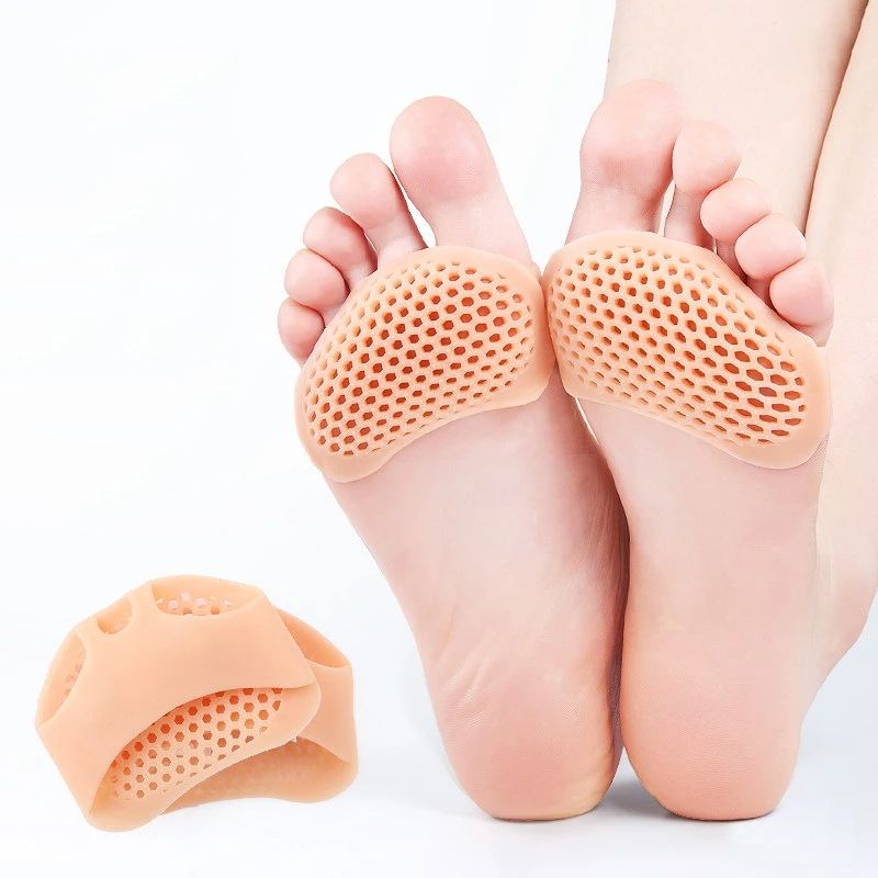 Silicone Heel Protectors & Metatarsal Pads, Forefoot Gel Heel Pad for Plantar Fasciitis Relief, Blister Prevention