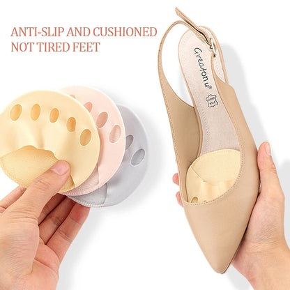 Womens FiveToe Forefoot Pads High Heel Half Insoles ShockAbsorbing Toe Cushion Inserts For Calluses 3