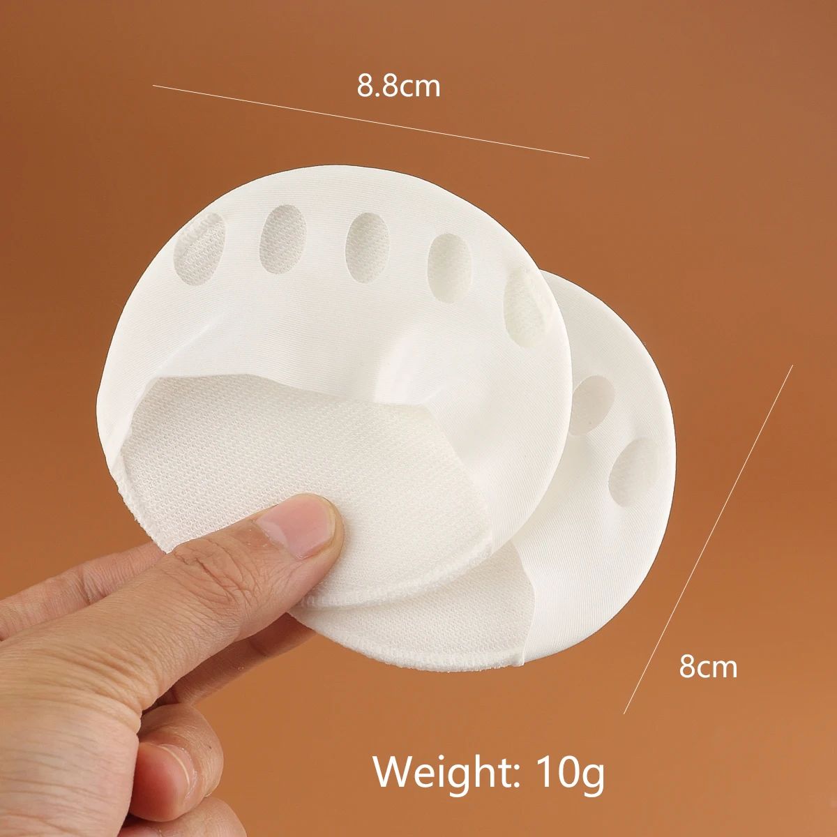 Womens FiveToe Forefoot Pads High Heel Half Insoles ShockAbsorbing Toe Cushion Inserts For Calluses 9