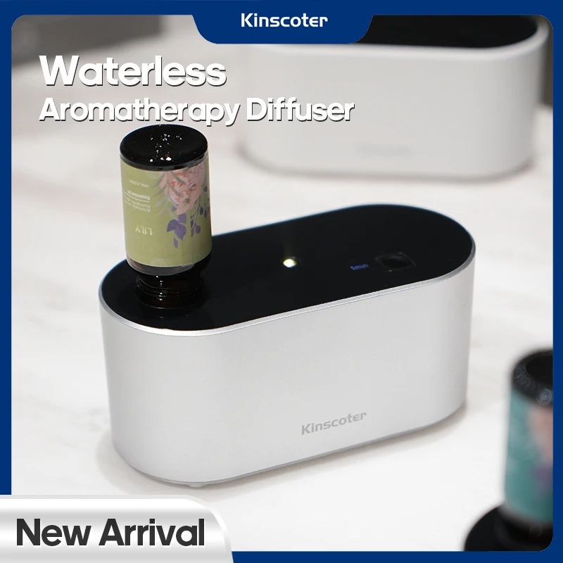 Premium Portable Waterless Aroma Diffuser Compact Essential Oil Nebulizer for Home, Office Travel Ideal Scent Machine