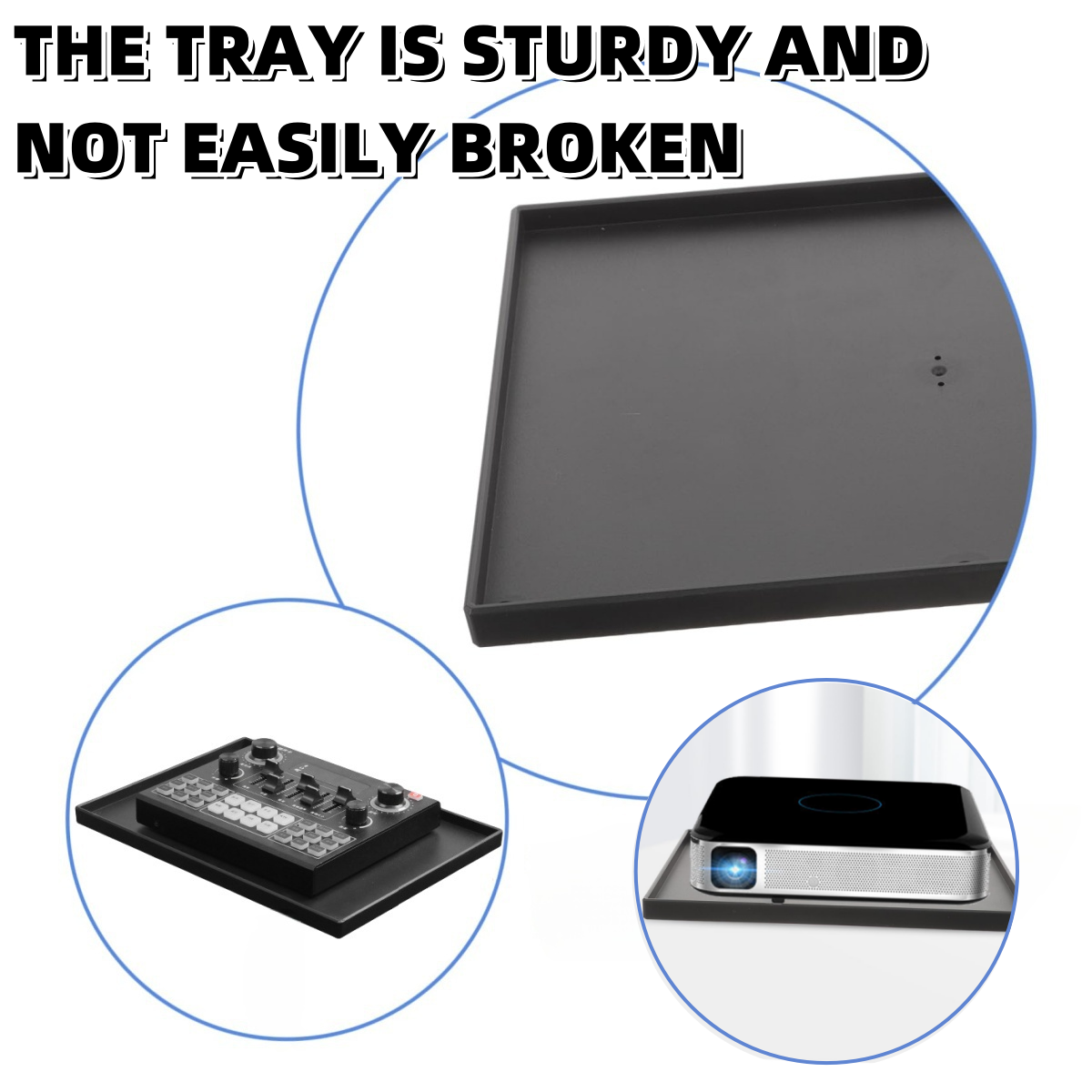 Metal Projector Stand Tray with 14 Female Thread Adapter Easy Installation Sound Card  Accessori