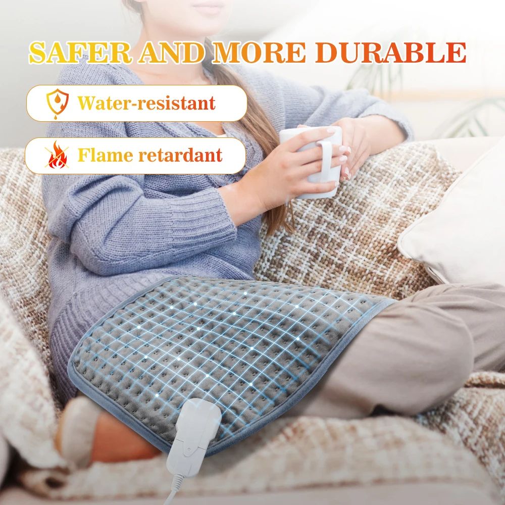 Electric Heating Pad For Winter Bed Blanket Office Hand Foot Warmer Washable Soft Plush Heater Mat 1