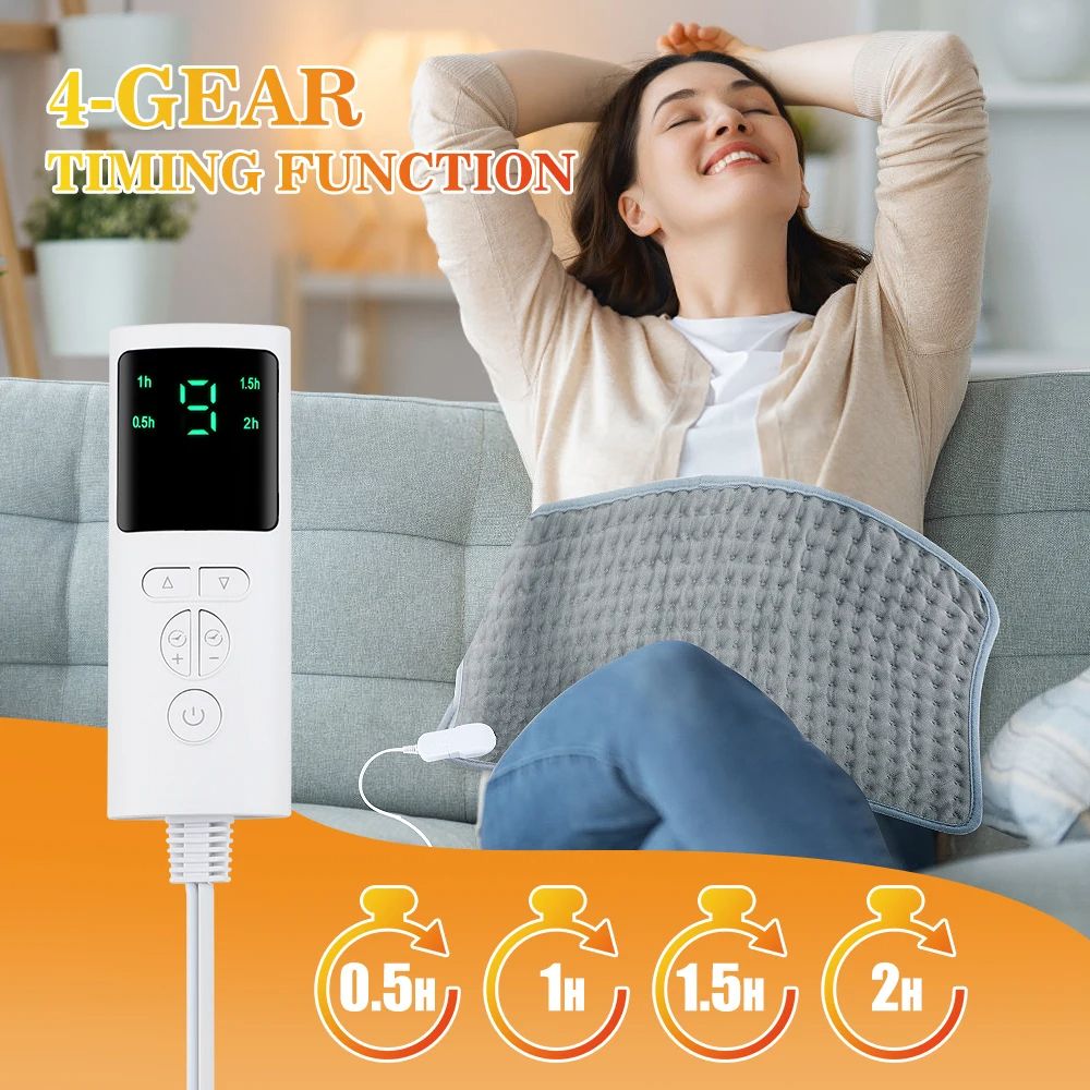 Electric Heating Pad For Winter Bed Blanket Office Hand Foot Warmer Washable Soft Plush Heater Mat 3