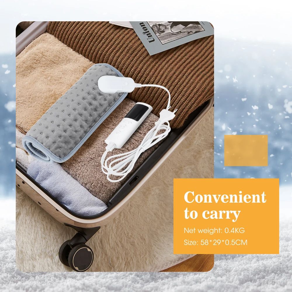 Electric Heating Pad For Winter Bed Blanket Office Hand Foot Warmer Washable Soft Plush Heater Mat 5