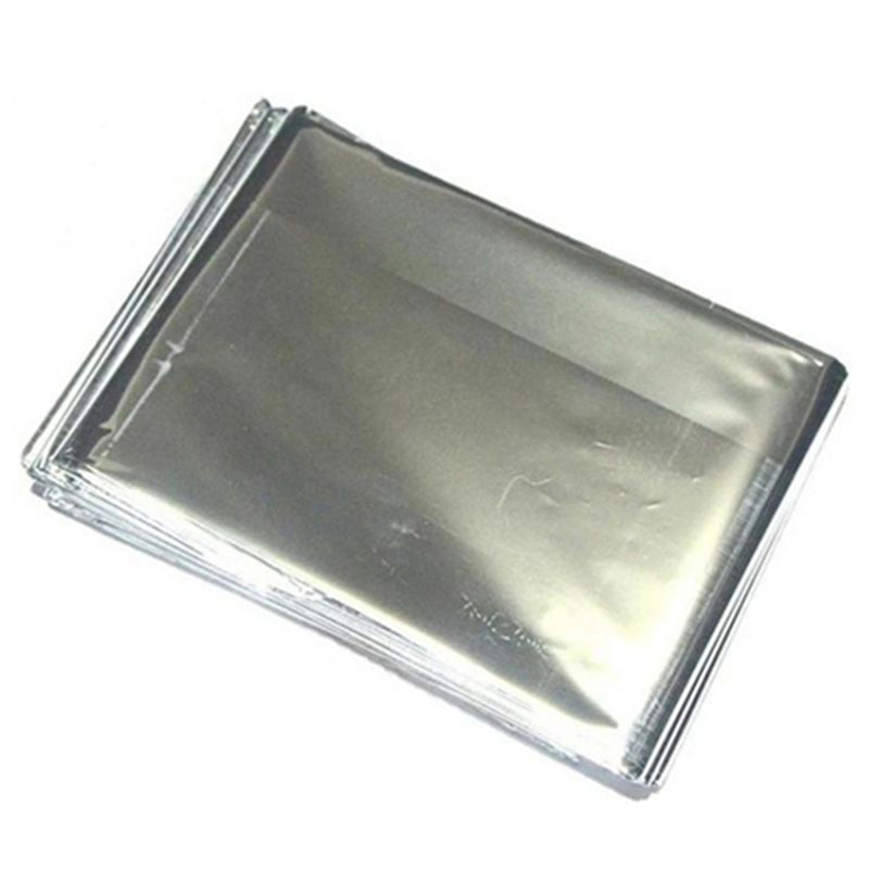 Thermal Mylar Emergency Blanket Compact Survival Gear for Camping Hiking First Aid Bug Out Bag