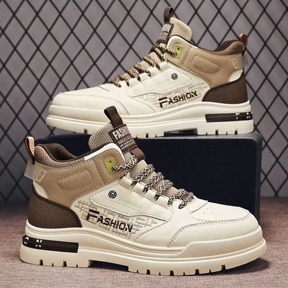 Mens Casual Autumn Vulcanized Sneakers, Soft Sole Outdoor Walking Sport Shoes