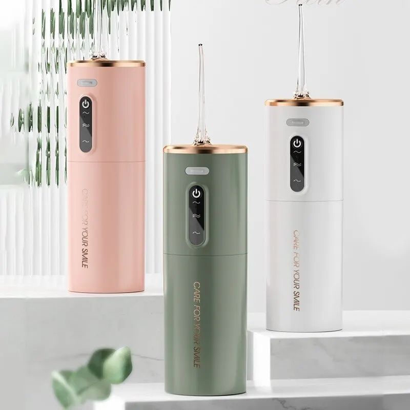 Rechargeable Oral Irrigator, Portable Electric Water Floss Tooth Cleaner, Waterproof Dental Care Device for Adults