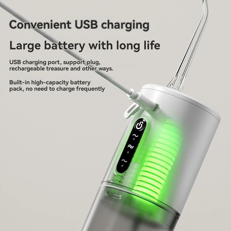 Rechargeable Oral Irrigator Portable Electric Water Floss Tooth Cleaner Waterproof Dental Care Devi 3