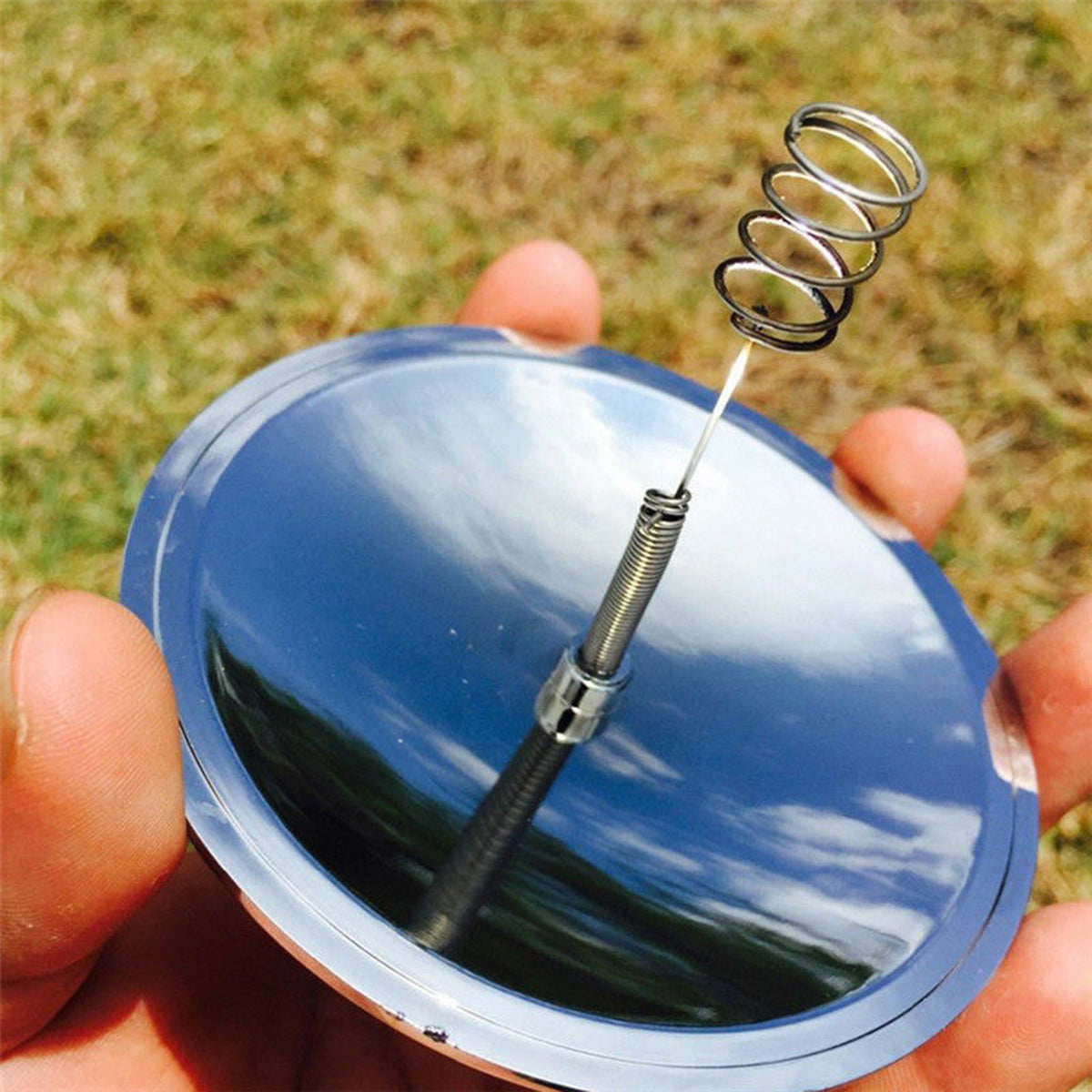 Portable Solar Lighter Fire Starter Emergency Waterproof Windproof Travel Kit for Wild Survival