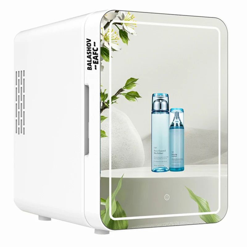 4L Mini Makeup Fridge With LED Light Mirror Portable Cosmetic Storage Refrigerator For Home Car Dua 5
