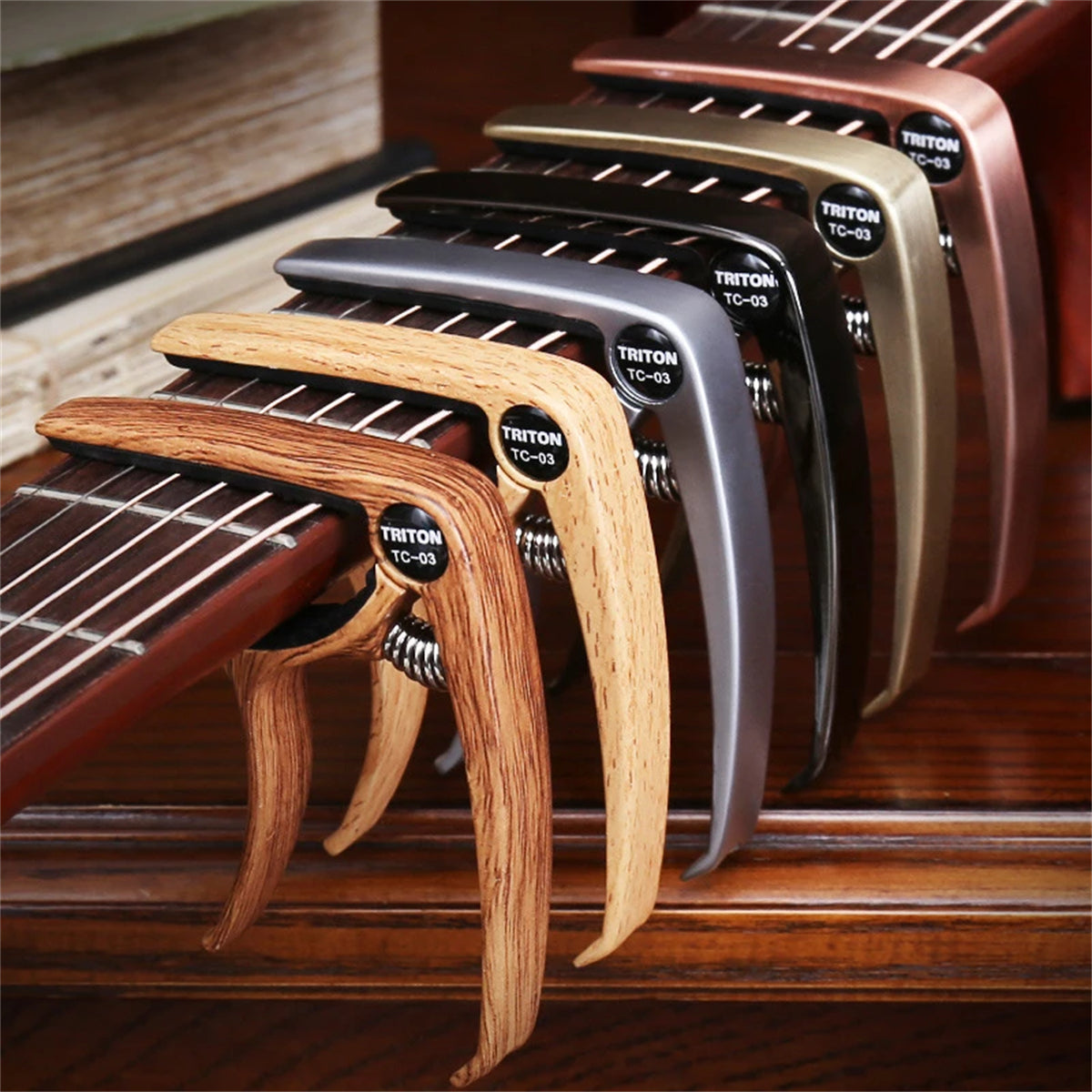 Professional Metal Guitar Capo Aluminum Alloy Trigger Clamp for Acoustic  Electric Guitars