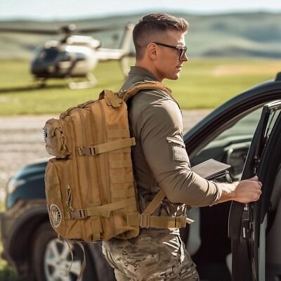 Durable 3P Tactical Hiking Backpack Waterproof Travel  Hunting Storage Bag for Outdoor Enthusiasts