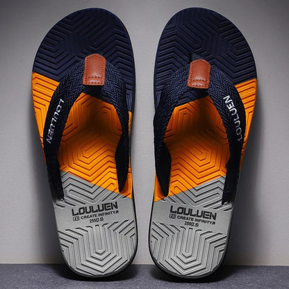 Mens Summer Flip Flops High Quality Breathable Beach Slippers Fashion Casual Outdoor Sandals 1