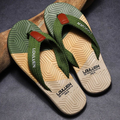 Mens Summer Flip Flops High Quality Breathable Beach Slippers Fashion Casual Outdoor Sandals 3