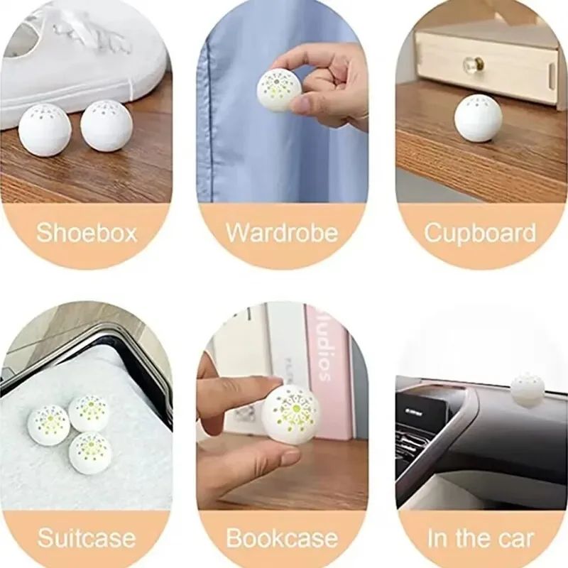 Longlasting Aromatic Deodorant Balls For Shoes Multifunctional Jasmine Scent Fresheners For Footwea 5