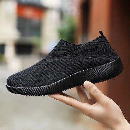 Lightweight Womens Breathable Mesh Sneakers Solid Color Woven Low Top Walking  Running Sports Socks 4