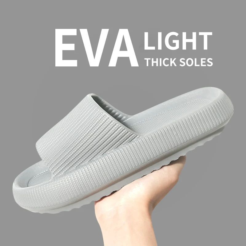 Mens Step On The Sense Of Shit Summer Slippers SoftSoled EVA NonSlip Home Shoes For Comfortable Wea