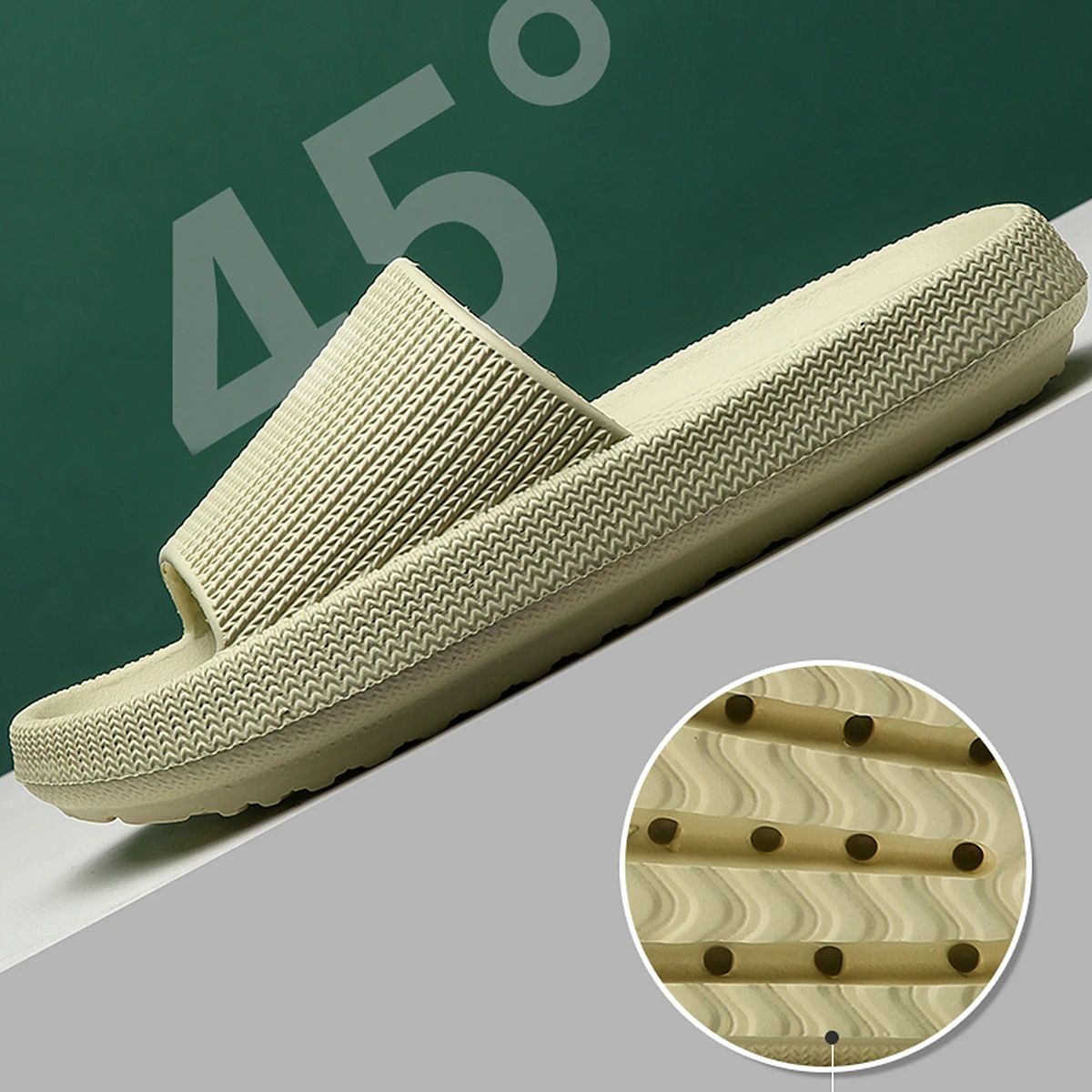 Mens Step On The Sense Of Shit Summer Slippers SoftSoled EVA NonSlip Home Shoes For Comfortable Wea