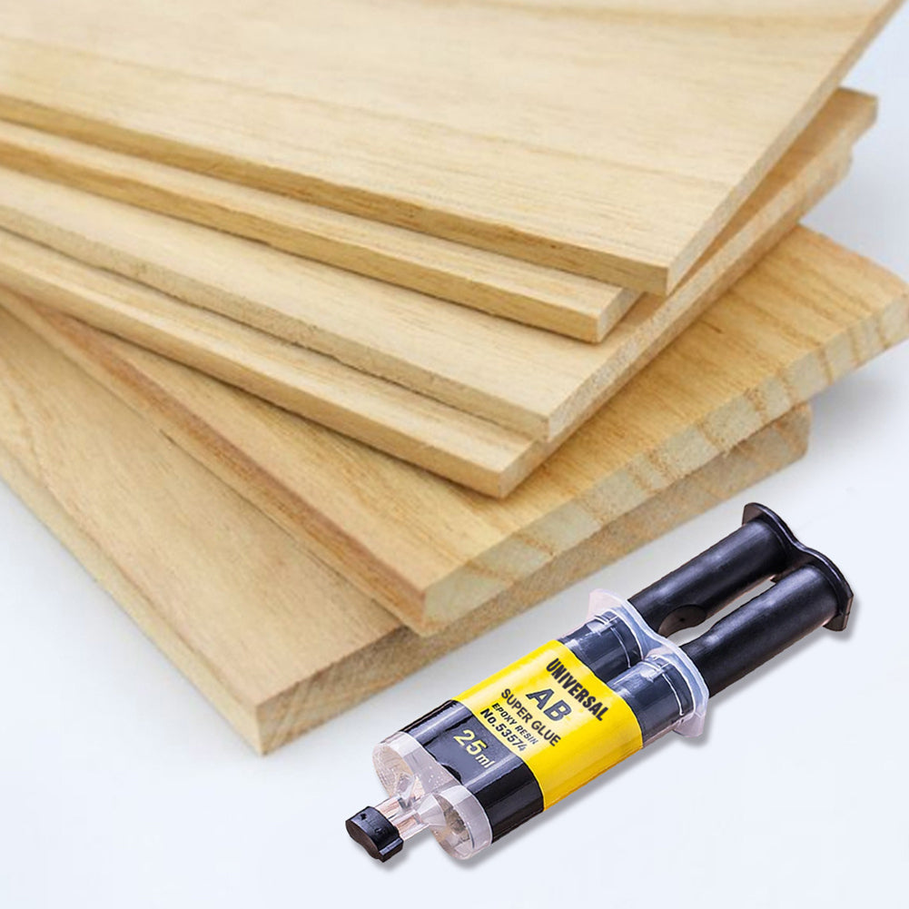 Instant Repair Super Liquid Glue, Strong Epoxy Resin AB Adhesive for Wood, Plastic & Metal Bonding