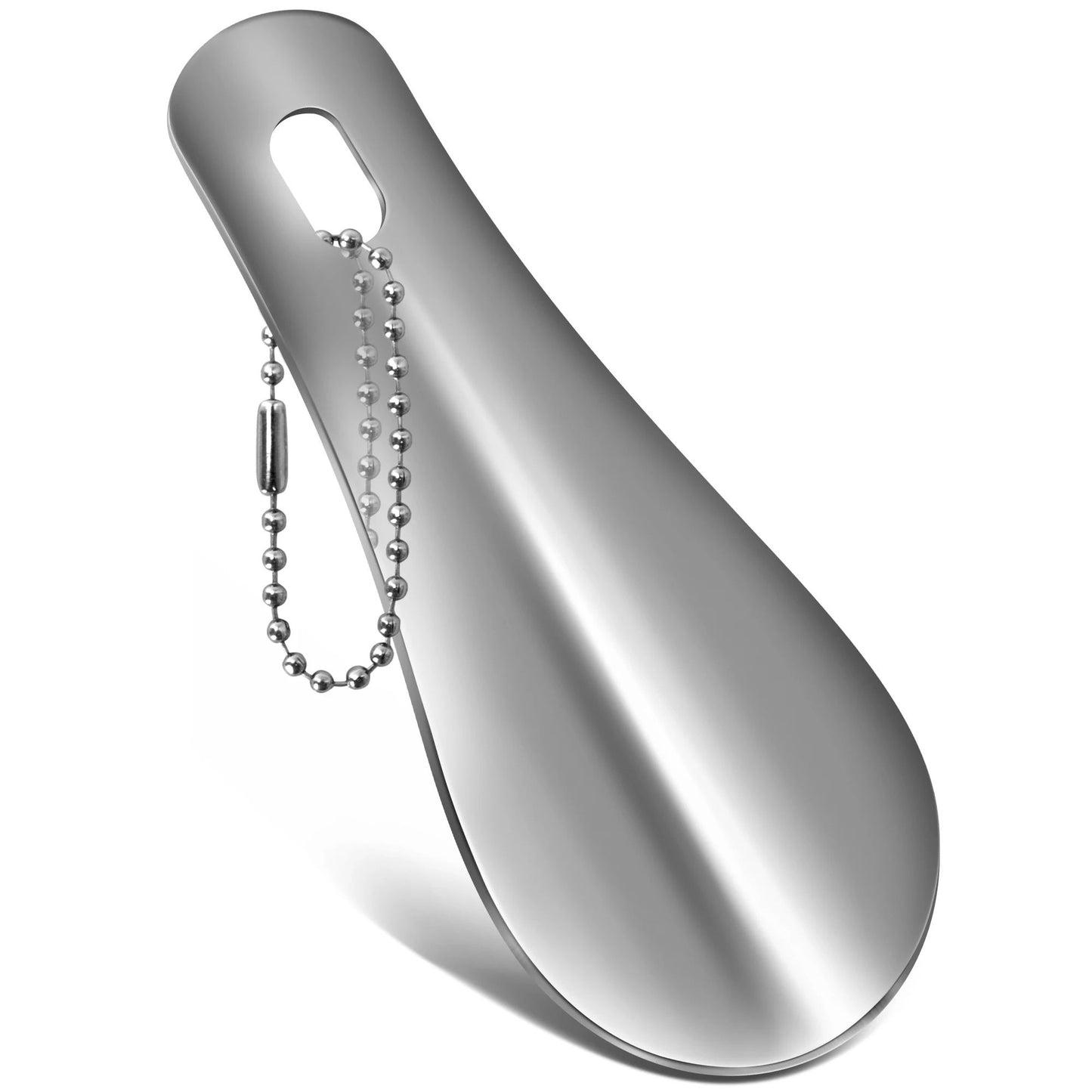 Portable Mini Black Shoehorn Stainless Steel Durable Shoe Horn With Key Ring Compact Travel Footwea 8