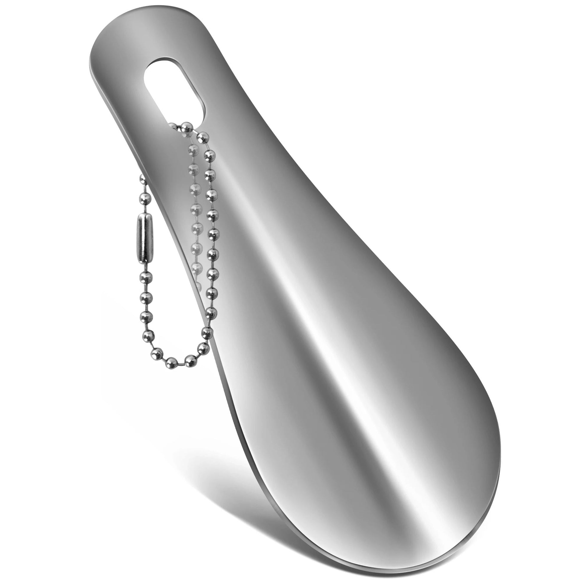 Portable Mini Black Shoehorn Stainless Steel Durable Shoe Horn With Key Ring Compact Travel Footwea 8