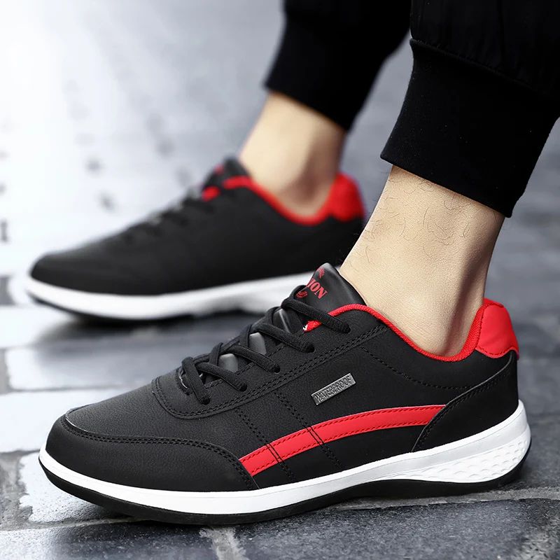 MAEDEF 2024 Men's Flat Sports Shoes – Lace-Up Casual Outdoor Sneakers for Running & Walking