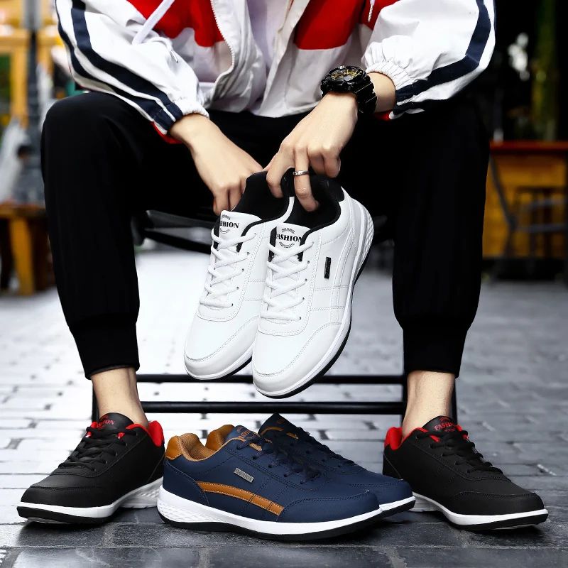 MAEDEF 2024 Mens Flat Sports Shoes  LaceUp Casual Outdoor Sneakers For Running  Walking 3