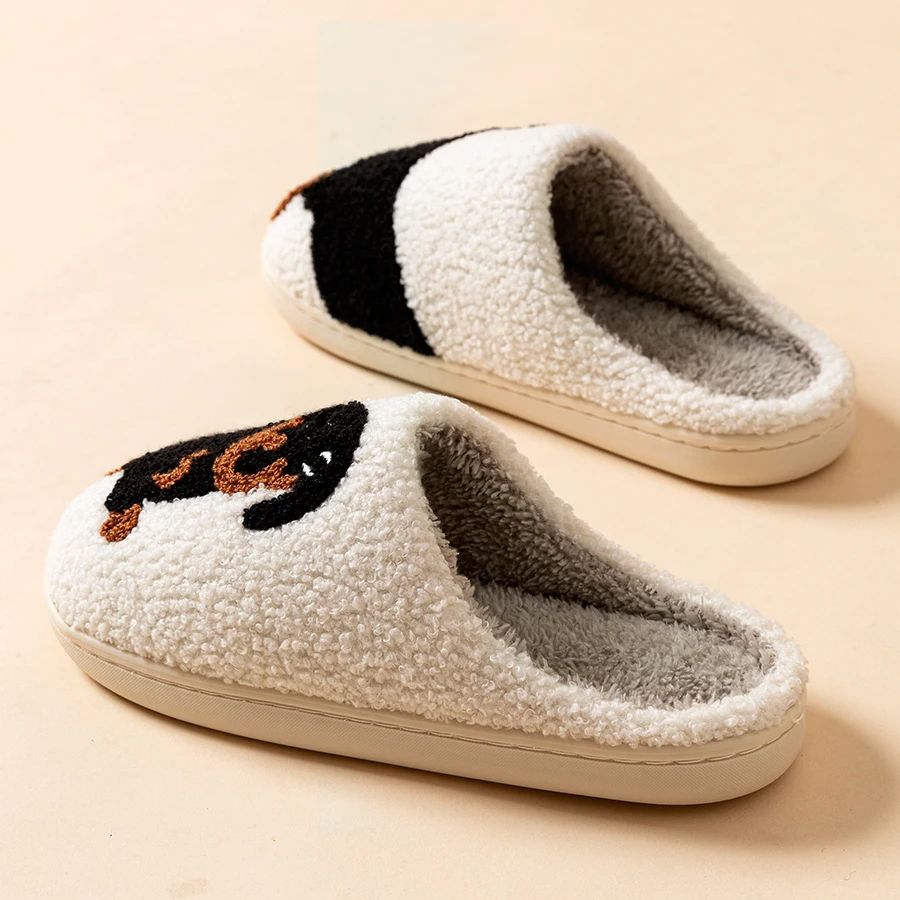 Cartoon Cute Dachshund Dog Women Slippers Indoor Warm Comfort Lightweight Winter Cotton Bedroom Sho 3