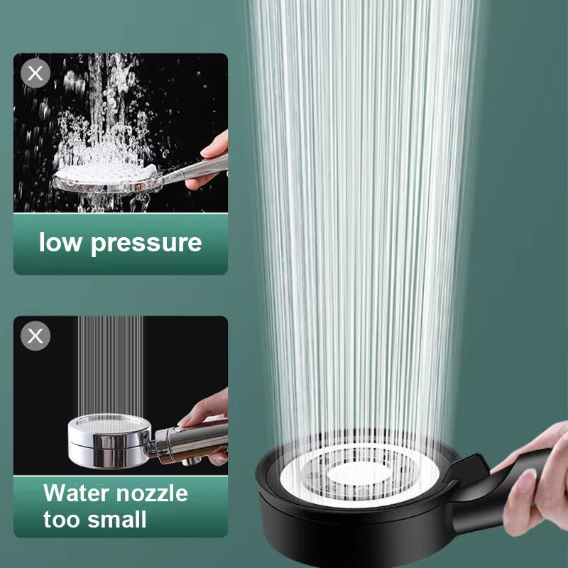 High Pressure Handheld Shower Head 5 Modes WaterSaving Nozzle with Spa Massage  Pressurized Spray