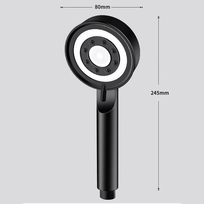 High Pressure Handheld Shower Head 5 Modes WaterSaving Nozzle with Spa Massage  Pressurized Spray