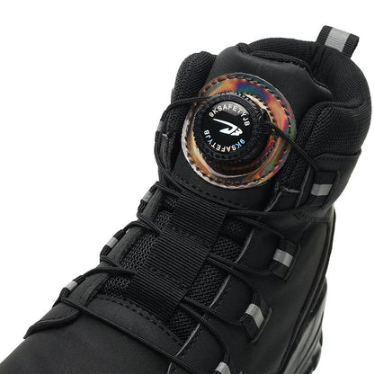 Mens Indestructible Steel Toe Work Boots Waterproof AntiSmash StabResistant Safety Shoes Biker Bota 2
