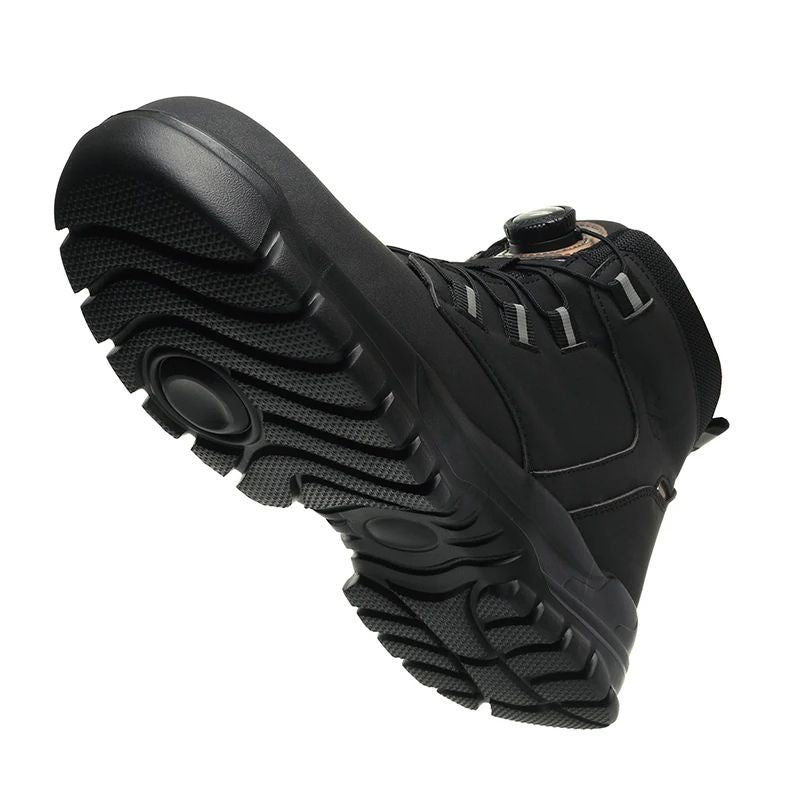 Mens Indestructible Steel Toe Work Boots Waterproof AntiSmash StabResistant Safety Shoes Biker Bota 5