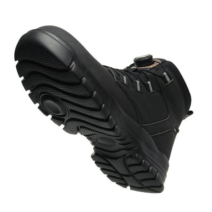 Mens Indestructible Steel Toe Work Boots Waterproof AntiSmash StabResistant Safety Shoes Biker Bota 5
