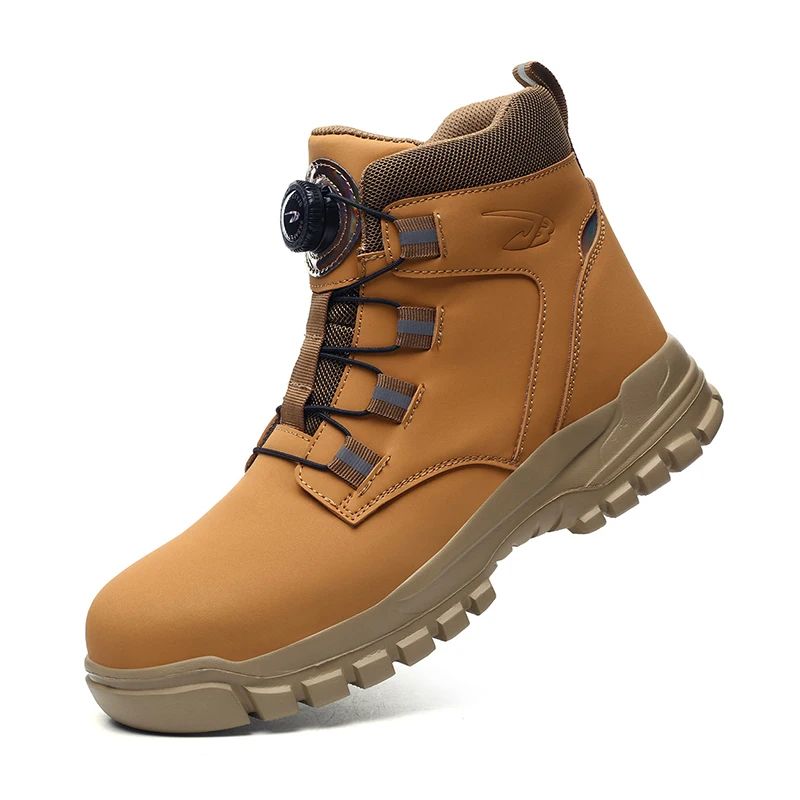 Mens Indestructible Steel Toe Work Boots Waterproof AntiSmash StabResistant Safety Shoes Biker Bota 7