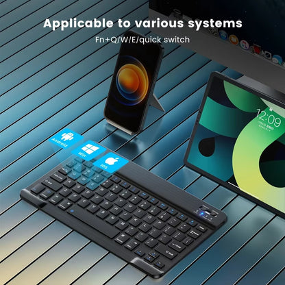 Wireless Keyboard For Laptop Tablet IPad Bluetooth Rechargeable Keyboard Compatible With IOS Androi 3