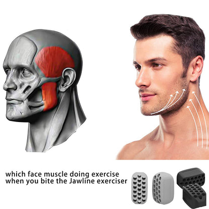 Silicone Jaw Exerciser  Facial Toner Double Chin Reducer  Jawline Fitness Ball For Neck Toning 4