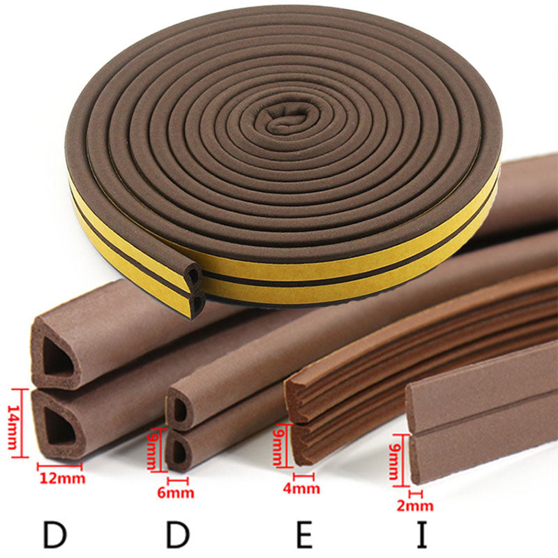 Title DIPE SelfAdhesive Door  Window Sealing Strip AntiCollision Rubber Foam Sound Insulation fo